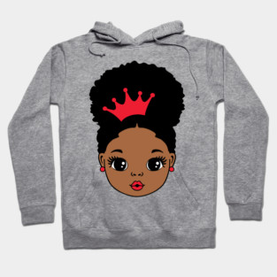 Pretty Black Girl, Black Girl Magic, black princess, black queen, Crown Hoodie
