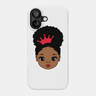 Pretty Black Girl, Black Girl Magic, black princess, black queen, Crown Phone Case