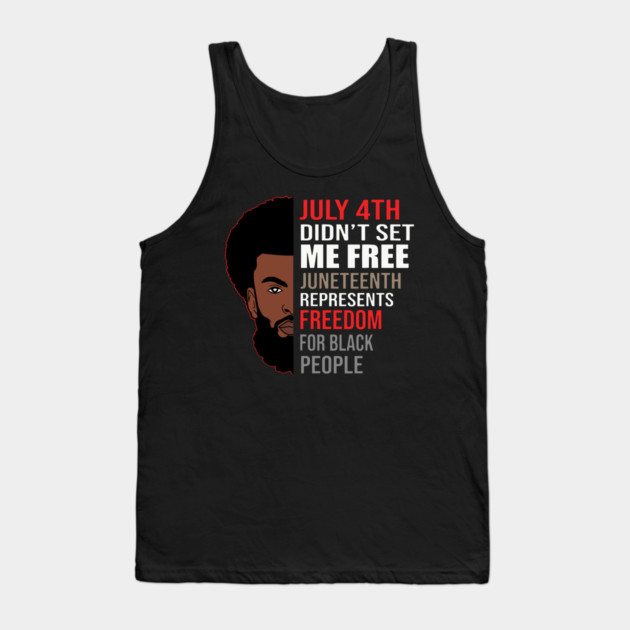 Juneteenth, Celebrate Juneteenth, Black Man, Black Lives Matter Tank Top by UrbanLifeApparel