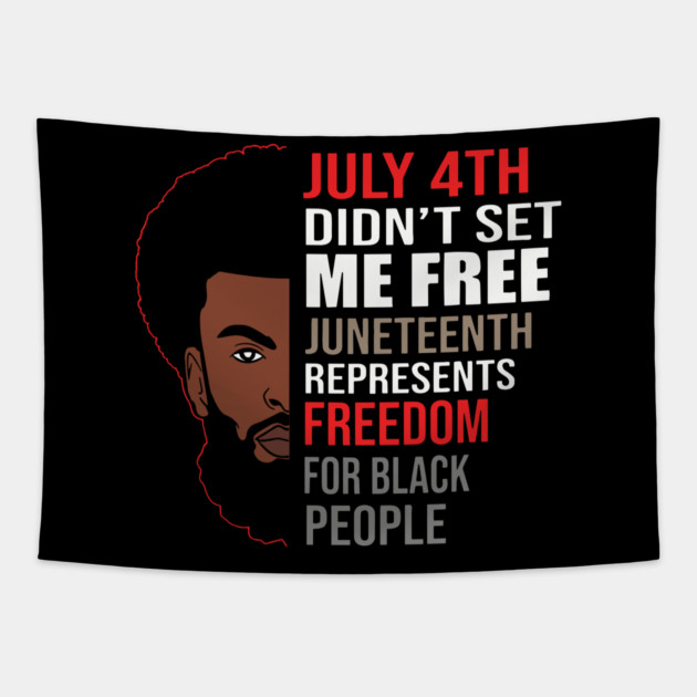 Juneteenth, Celebrate Juneteenth, Black Man, Black Lives Matter Tapestry by UrbanLifeApparel