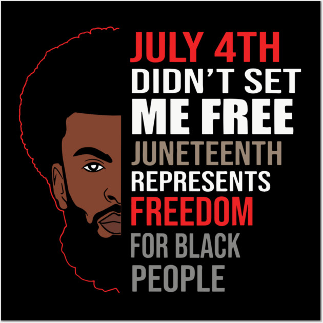 Juneteenth, Celebrate Juneteenth, Black Man, Black Lives Matter Wall Art by UrbanLifeApparel