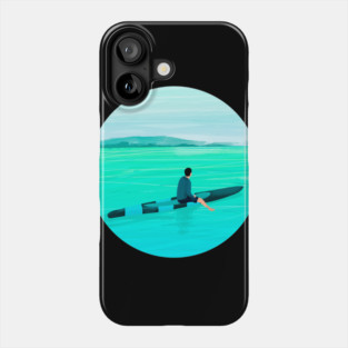 Prone paddle boarding Phone Case