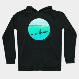 Prone paddle boarding Hoodie
