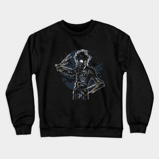 Gas Mask Scissorhands Crewneck Sweatshirt