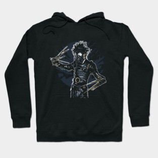 Gas Mask Scissorhands Hoodie