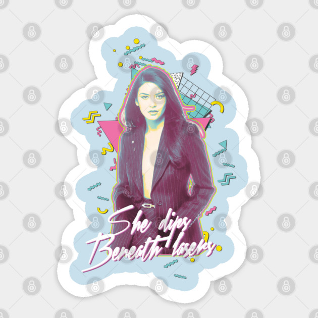 She dips beneath lasers Sticker by Shit Post Hero