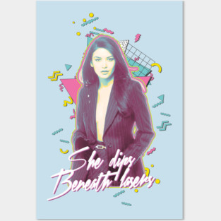 She dips beneath lasers Posters and Art