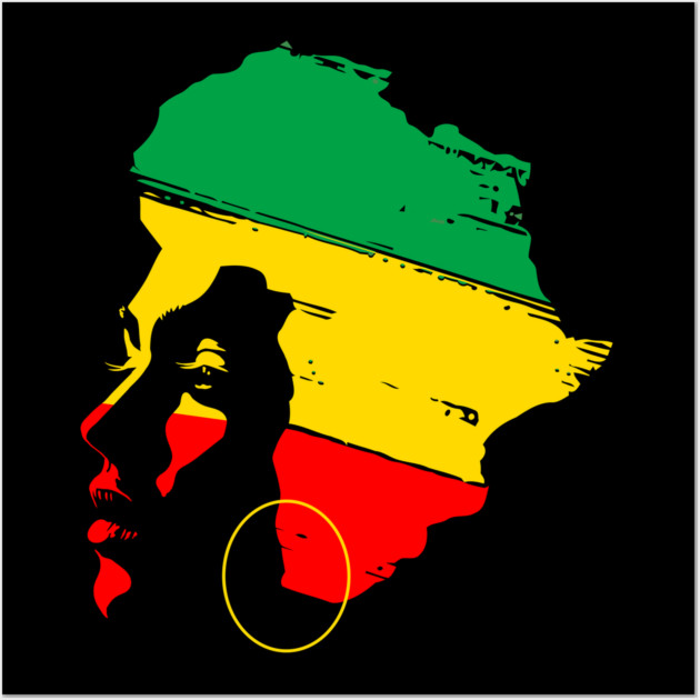 Black Woman, Africa, Black Queen, Black Girl Magic, Juneteenth Wall Art by UrbanLifeApparel