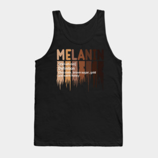 Melanin Definition, Black History, Black lives Matter Tank Top