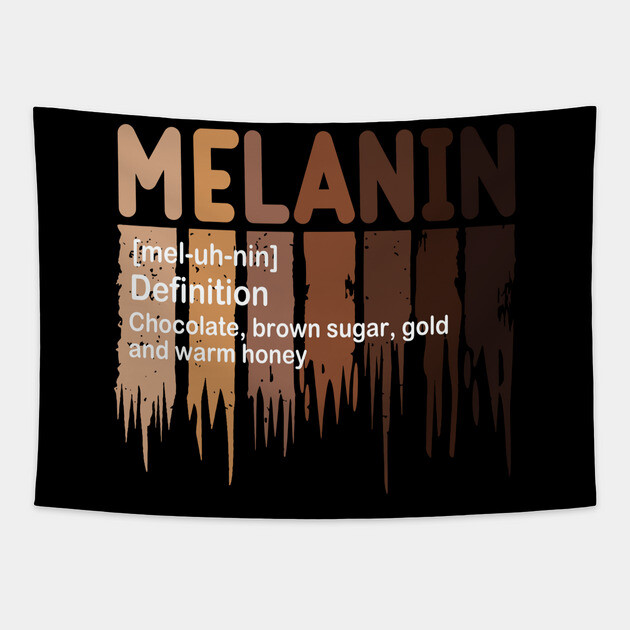 Melanin Definition, Black History, Black lives Matter Tapestry by UrbanLifeApparel