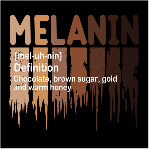 Melanin Definition, Black History, Black lives Matter Wall Art by UrbanLifeApparel