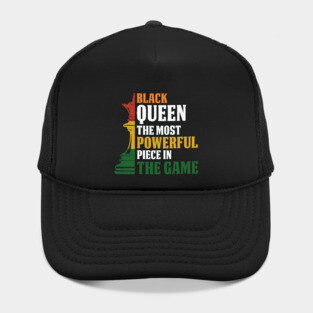 black Queen, The most powerful piece in the game, black Woman, black women Hat