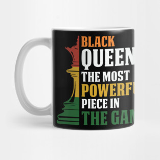 black Queen, The most powerful piece in the game, black Woman, black women Mug