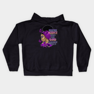 God is working it out for me, Black Woman, Black girl magic, Black queen Kids Hoodie