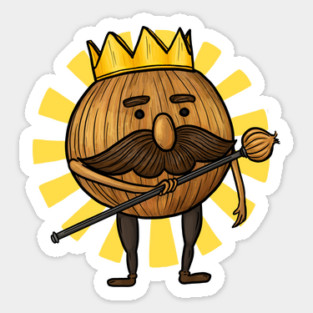 Overcooked Onion King Sticker