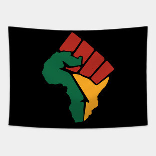 Black Power, Black Fist, Africa Fist, Black Lives Matter Tapestry