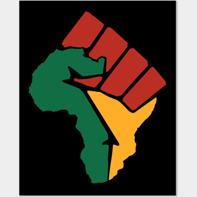 Black Power, Black Fist, Africa Fist, Black Lives Matter Wall Art by UrbanLifeApparel