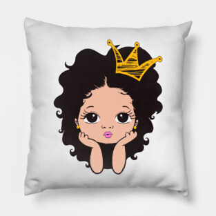 Pretty Black Girl, Black Girl Magic, Black Daughter Pillow