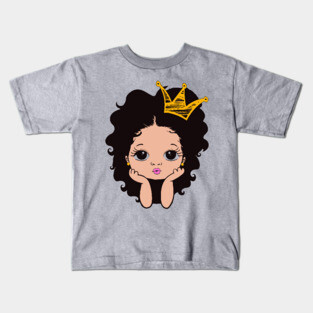 Pretty Black Girl, Black Girl Magic, Black Daughter Kids T-Shirt