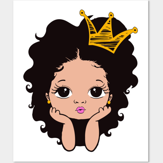 Pretty Black Girl, Black Girl Magic, Black Daughter Wall Art by UrbanLifeApparel