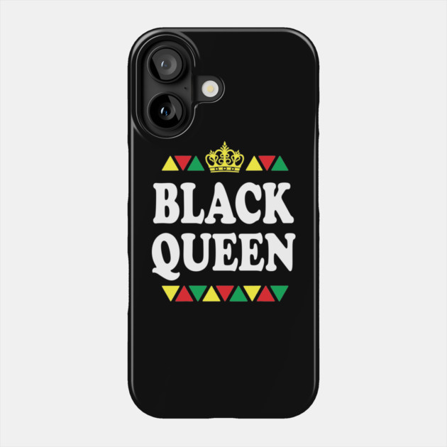 Black Queen, Black Women, Black Girl Magic Phone Case by UrbanLifeApparel