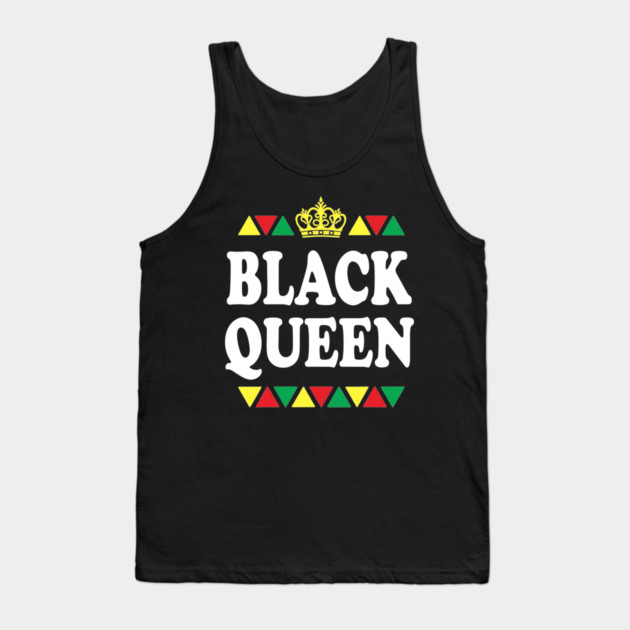 Black Queen, Black Women, Black Girl Magic Tank Top by UrbanLifeApparel