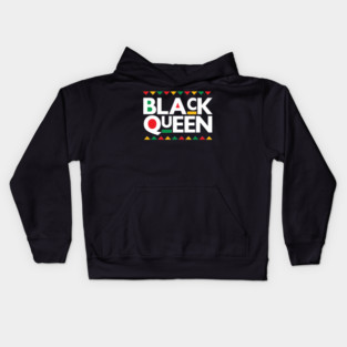 Black Queen, Black Women, Black Girl Magic, Afrocentric Kids Hoodie