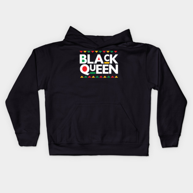 Black Queen, Black Women, Black Girl Magic, Afrocentric Kids Hoodie by UrbanLifeApparel
