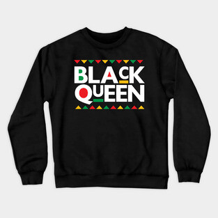 Black Queen, Black Women, Black Girl Magic, Afrocentric Crewneck Sweatshirt