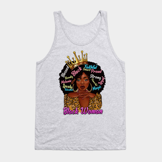 Black Woman,, Black Queen, Black Girl Magic, Sista Tank Top by UrbanLifeApparel