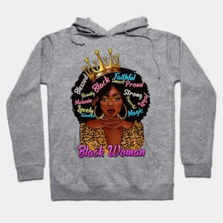 Black Woman,, Black Queen, Black Girl Magic, Sista Hoodie