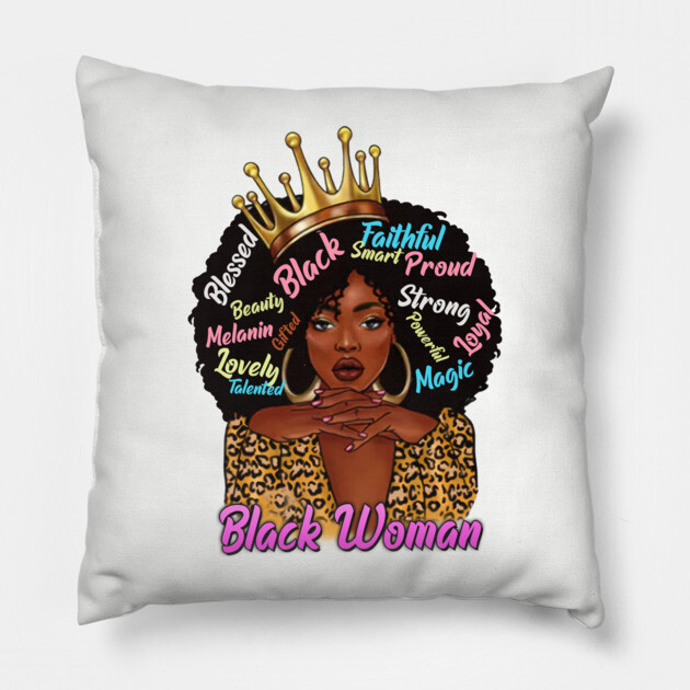 Black Woman,, Black Queen, Black Girl Magic, Sista Pillow by UrbanLifeApparel