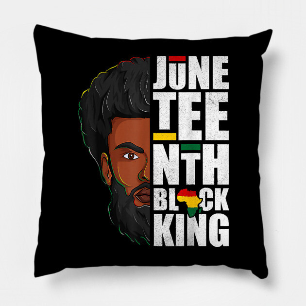 Juneteenth, Black King, Black Father, Black Man, Balck Lives Matter Pillow by UrbanLifeApparel