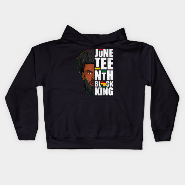 Juneteenth, Black King, Black Father, Black Man, Balck Lives Matter Kids Hoodie by UrbanLifeApparel