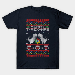 T-Rex-Mas Ugly Christmas Sweater T-Shirt