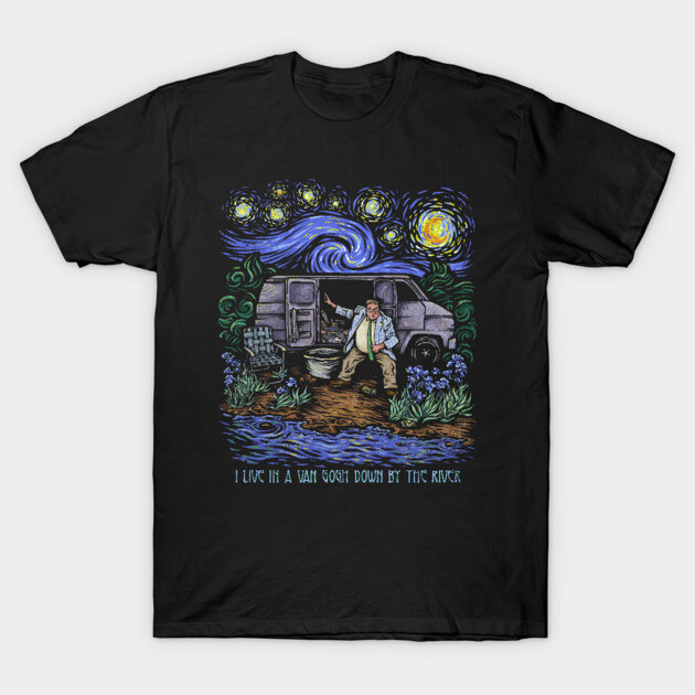 Van Gogh Down By the River T-Shirt by kg07_shirts
