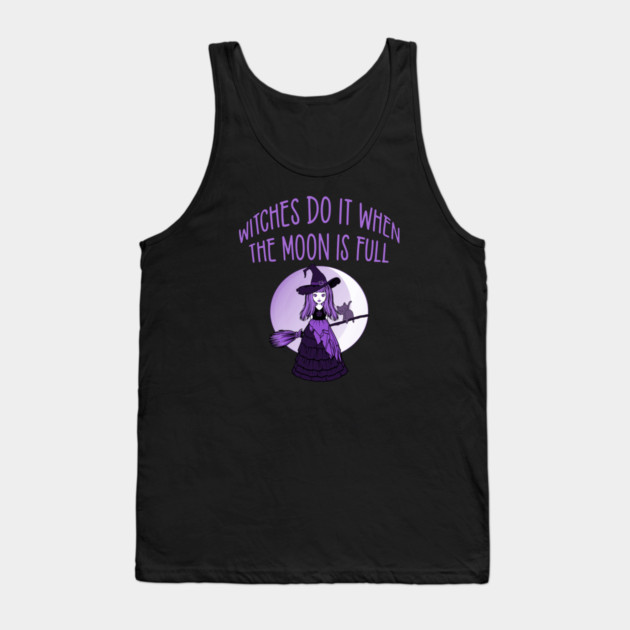 Purple Witches Do it when the Moon is Full Cheeky Witch® Tank Top by Cheeky Witch