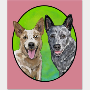 Red and Blue Posters and Art