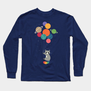 Space Raccoon Long Sleeve T-Shirt