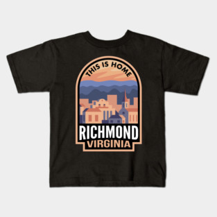 Downtown Richmond Virginia This is Home Kids T-Shirt