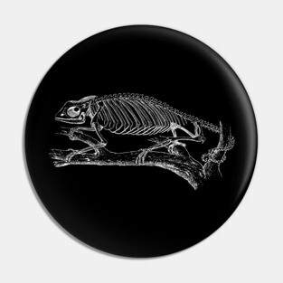 Chameleon Skeleton Pin