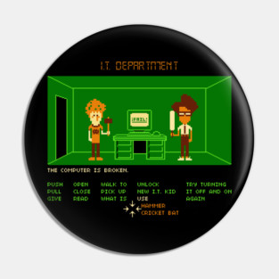 Maniac IT Department Pin