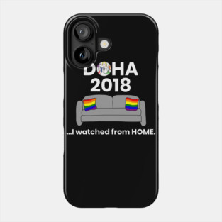 Doha...I Watched From Home (Dark) Phone Case