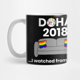 Doha...I Watched From Home (Dark) Mug