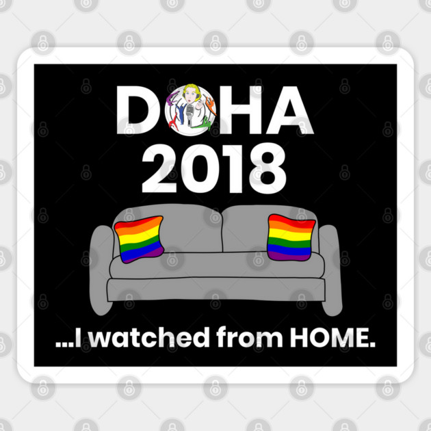 Doha...I Watched From Home (Dark) Sticker by GymCastic