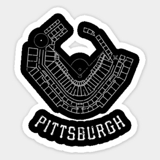 PNC Park - white Sticker