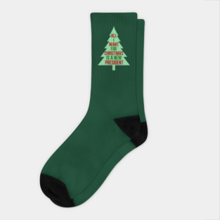 Funny Anti Trump Christmas Socks