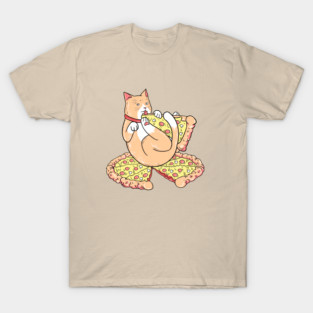 Pizza And Chill Cat T-Shirt