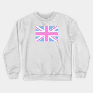Union Jack Baby Pink Crewneck Sweatshirt