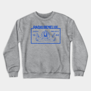 Radio Benelux / 80s Rock Radio Station Crewneck Sweatshirt